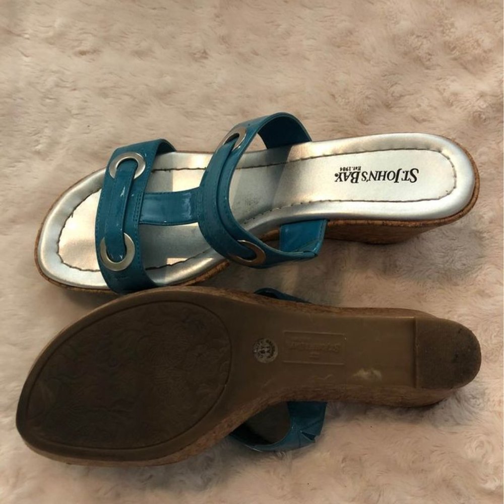 Turquoise sandals